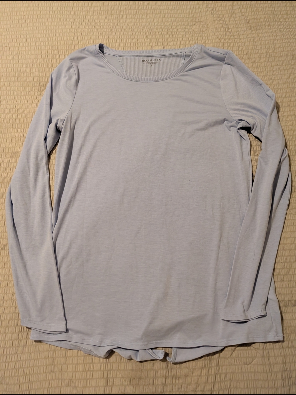 Athleta Long Sleeve Light Blue Top